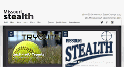 Desktop Screenshot of missouristealthfastpitch.com